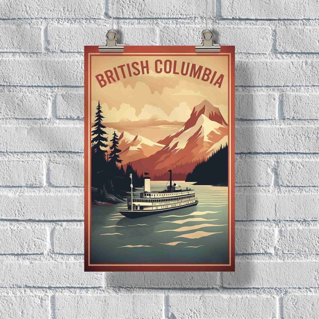 British Columbia Ferry Poster