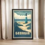 Empire State Of The South Framed Poster