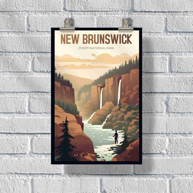 New Brunswick Hopewell Rocks Provincial Park Poster | United World Memories