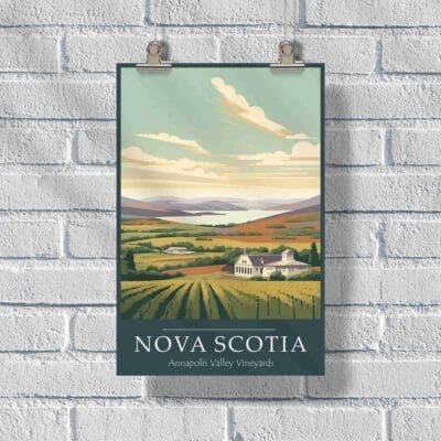 Nova Scotia Annapolis Valley Vineyards Poster