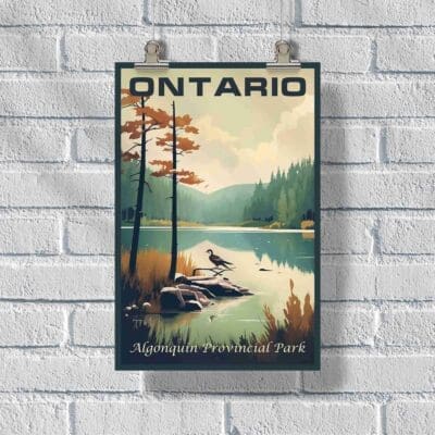 Ontario Algonquin Provincial Park Poster