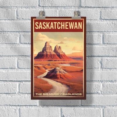 Saskatchewan The Big Muddy Badlands Poster