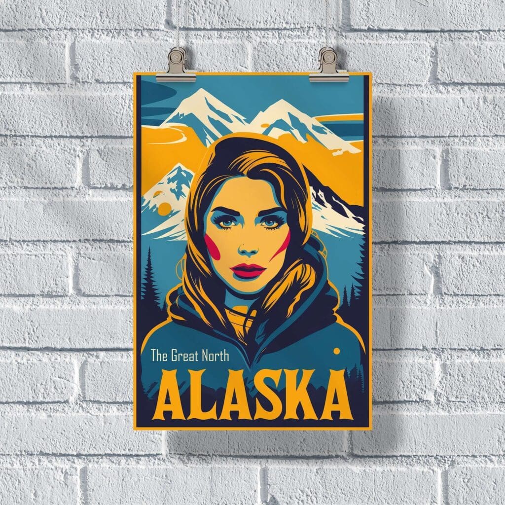 Alaska The Great North Poster