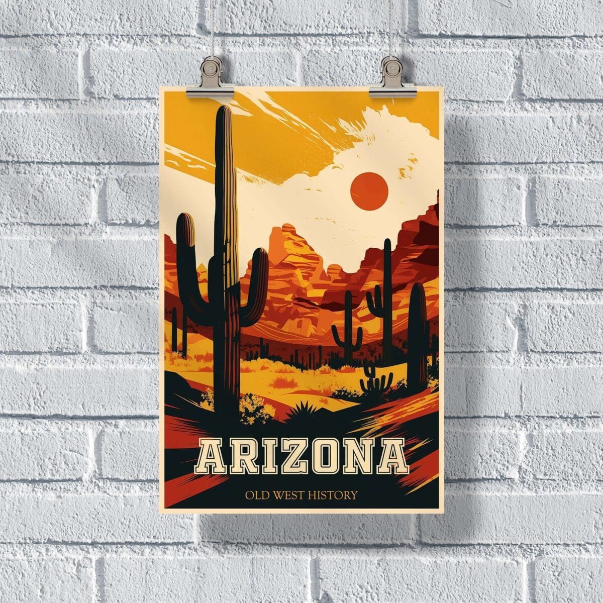 Arizona Old West History Poster | United World Memories