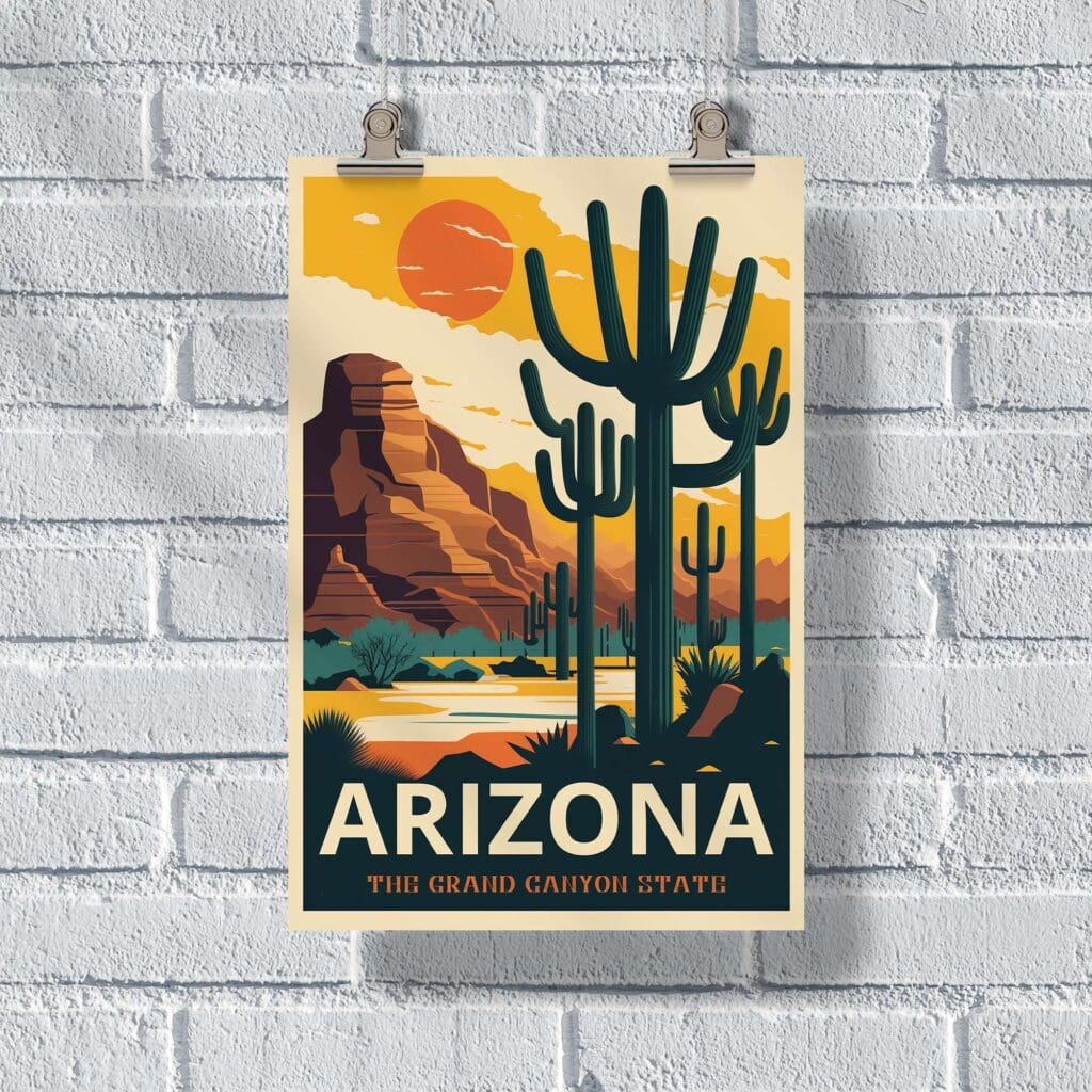 Arizona Grand Canyon State Poster | United World Memories