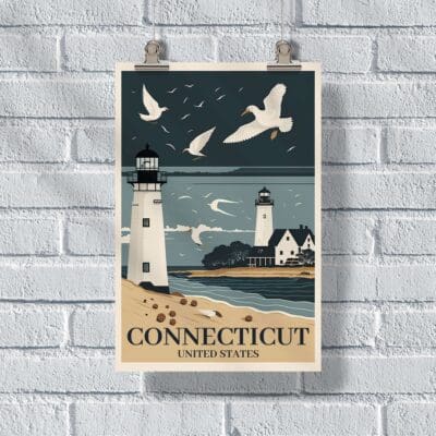 Connecticut United States Poster