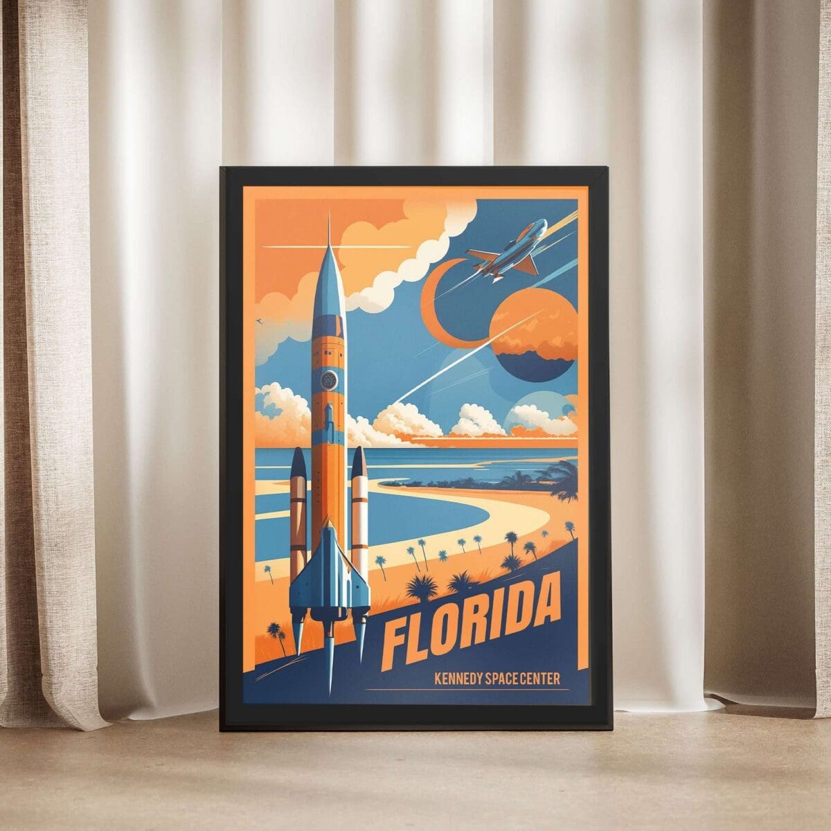 Florida Kennedy Space Center Framed Poster