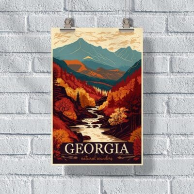 Georgia Natural Wonders Poster