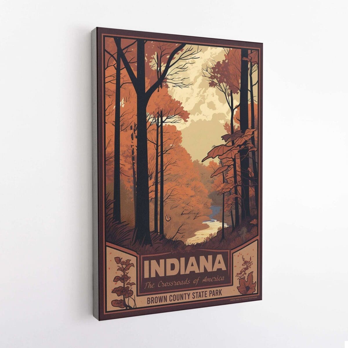 Indiana The Crossroads Of America Brown Country State Park Canvas