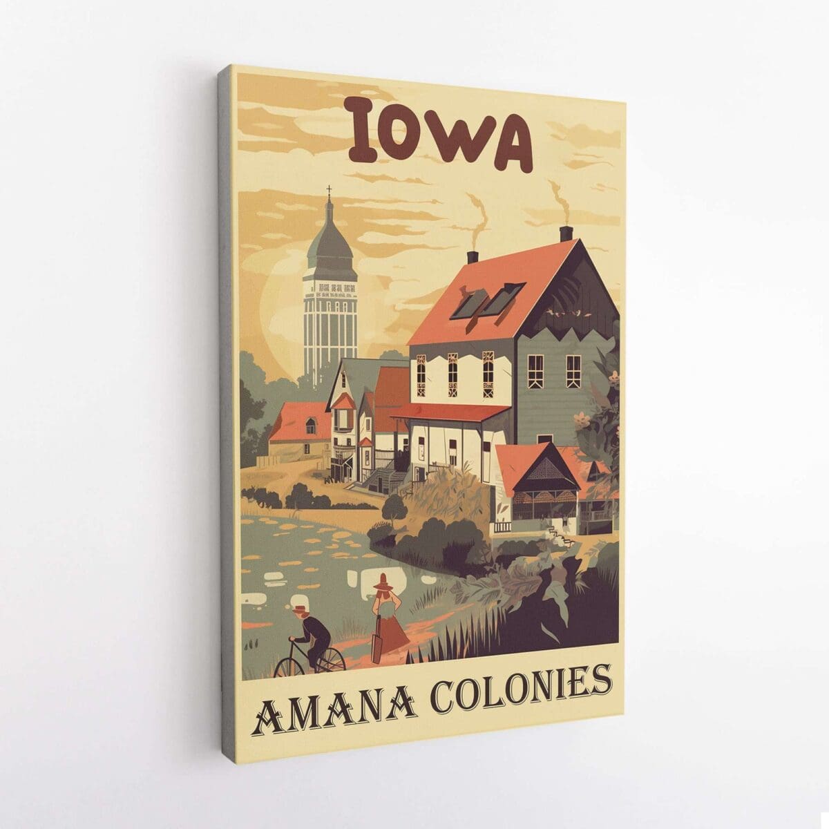 Iowa Amana Colonies Canvas