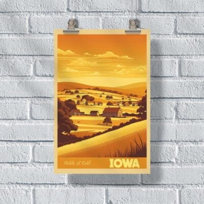 Iowa Fields Of Gold Poster