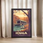 Iowa Hawkeye State Framed Poster