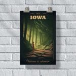 Iowa Maquoketa Caves State Park Welcome To Adventure Poster