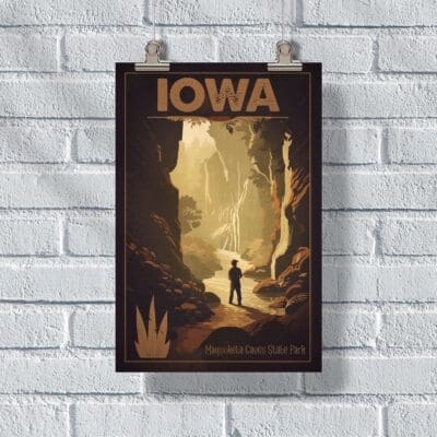 Iowa Maquoketa Caves State Park Poster