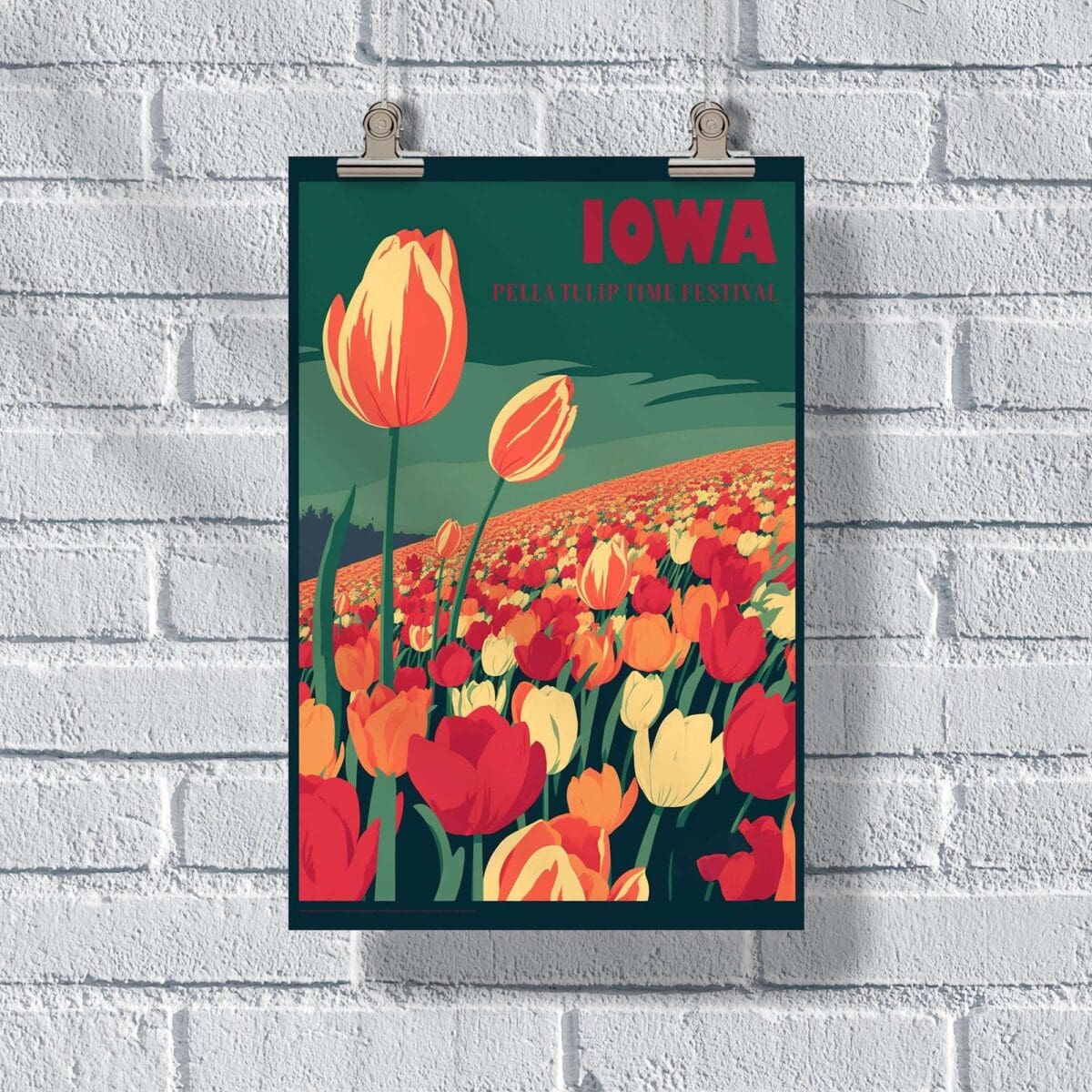 Iowa Pella Tulip Time Festival Poster