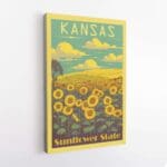 Kansas Sunflower State 2 Canvas