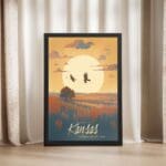 Kansas Tallgrass Prairie Views Framed Poster