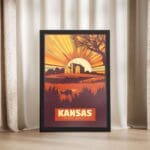 Kansas Prairie Beauty Framed Poster