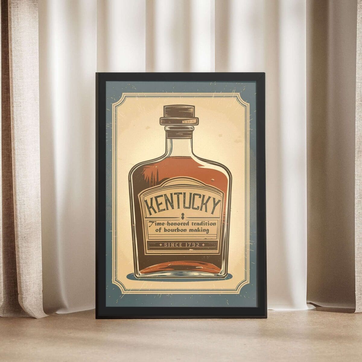 Kentucky Time Honored Tradition Of Bourbon Making Framed Poster