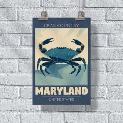 Maryland Crab Country Poster