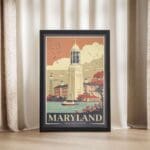 Maryland Old Line State Framed Poster