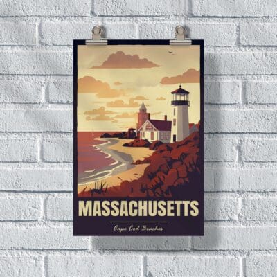 Massachusetts Cape Cod Beaches Poster