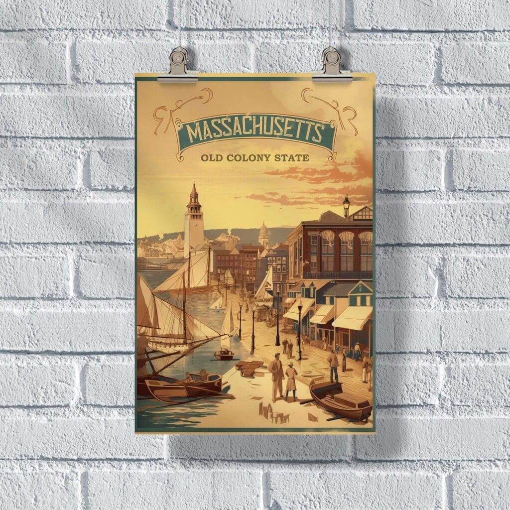 Massachusetts Old Colony State Poster