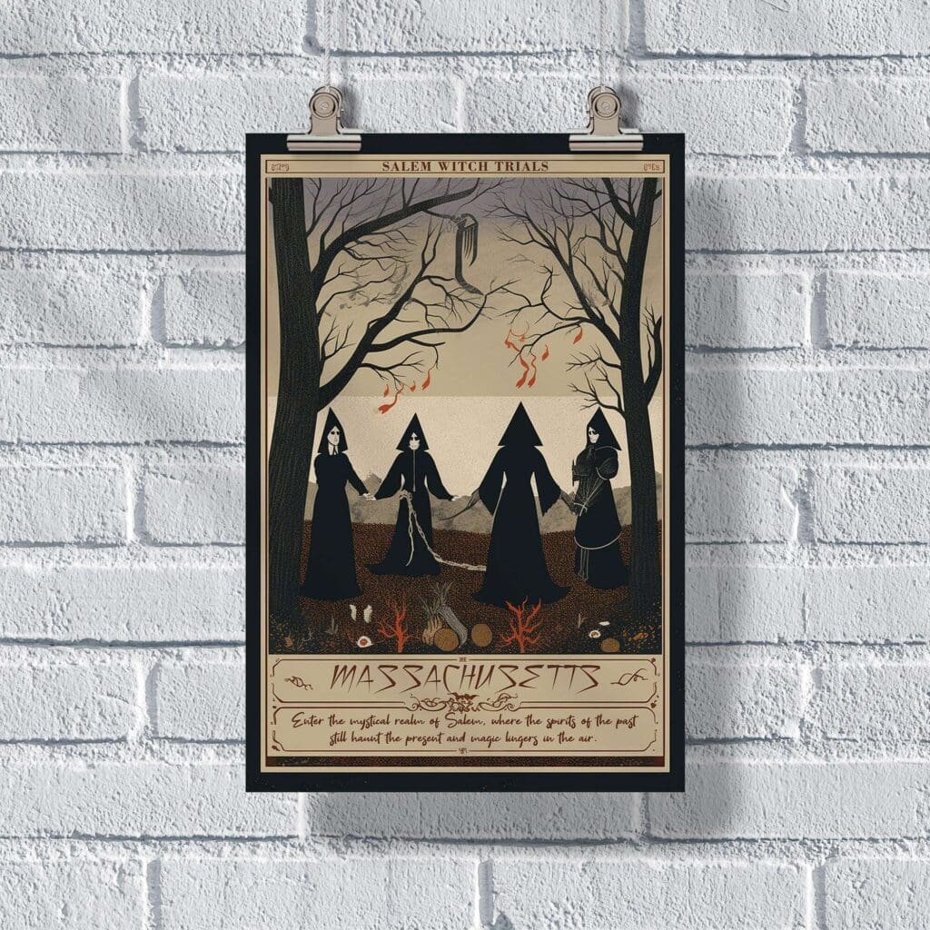 Massachusetts Salem Witch Trials Poster