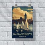 Massachusetts The Bay State Poster