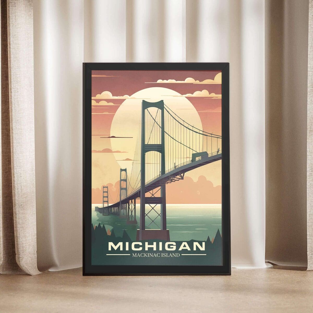 Michigan Mackinac Island Framed Poster