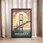 Michigan Mackinac Island Framed Poster