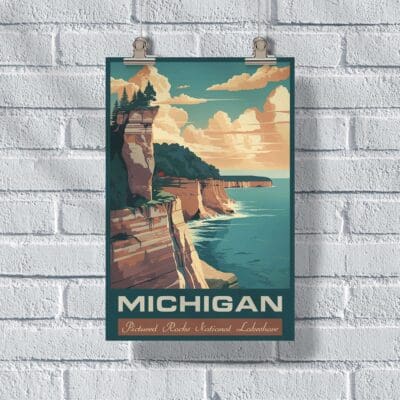 Michigan Pictured Rocks National Lakeshore 2 Poster