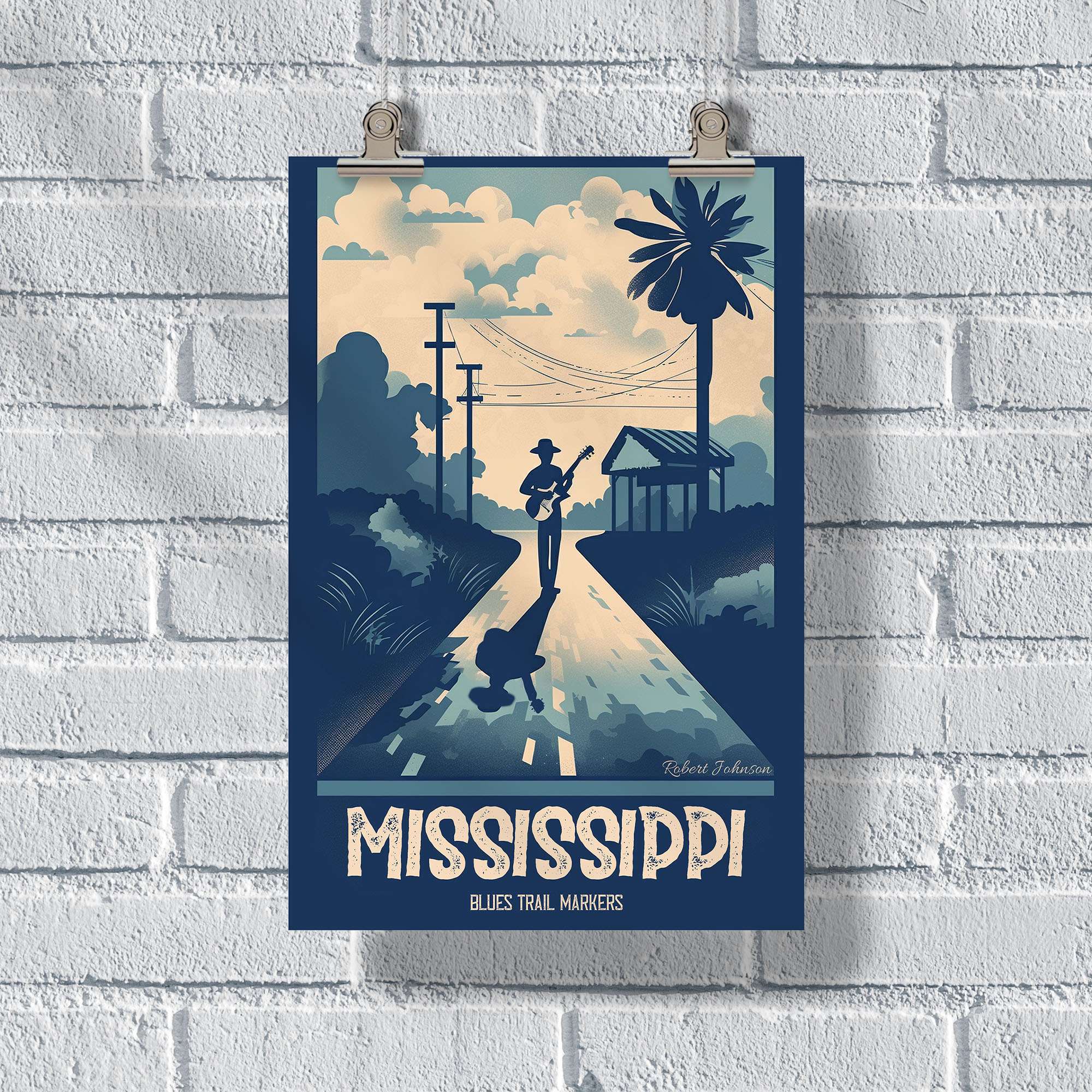 Mississippi Blues Trail Markers Robert Johnson Poster | United World ...