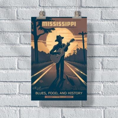 Mississippi Blues, Food, And History Poster