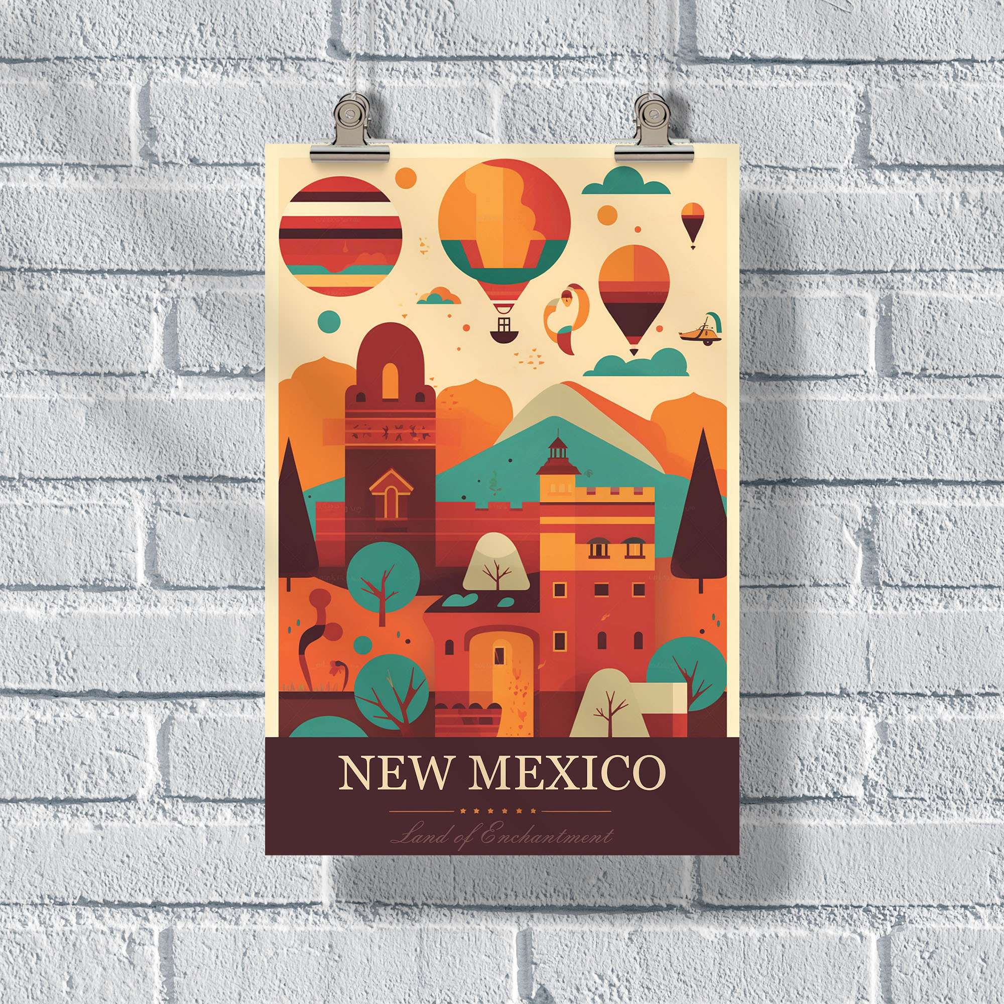 New Mexico Land Of Enchantment Poster United World Memories