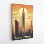 New York Sunset Canvas