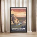 North Dakota Theodore Roosevelt National Park Framed Poster