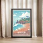 Oregon Where Adventure Meets The Pacific Framed Poster