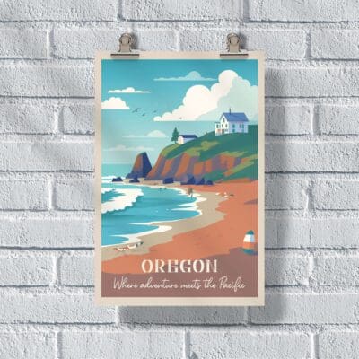 Oregon Where Adventure Meets The Pacific Poster