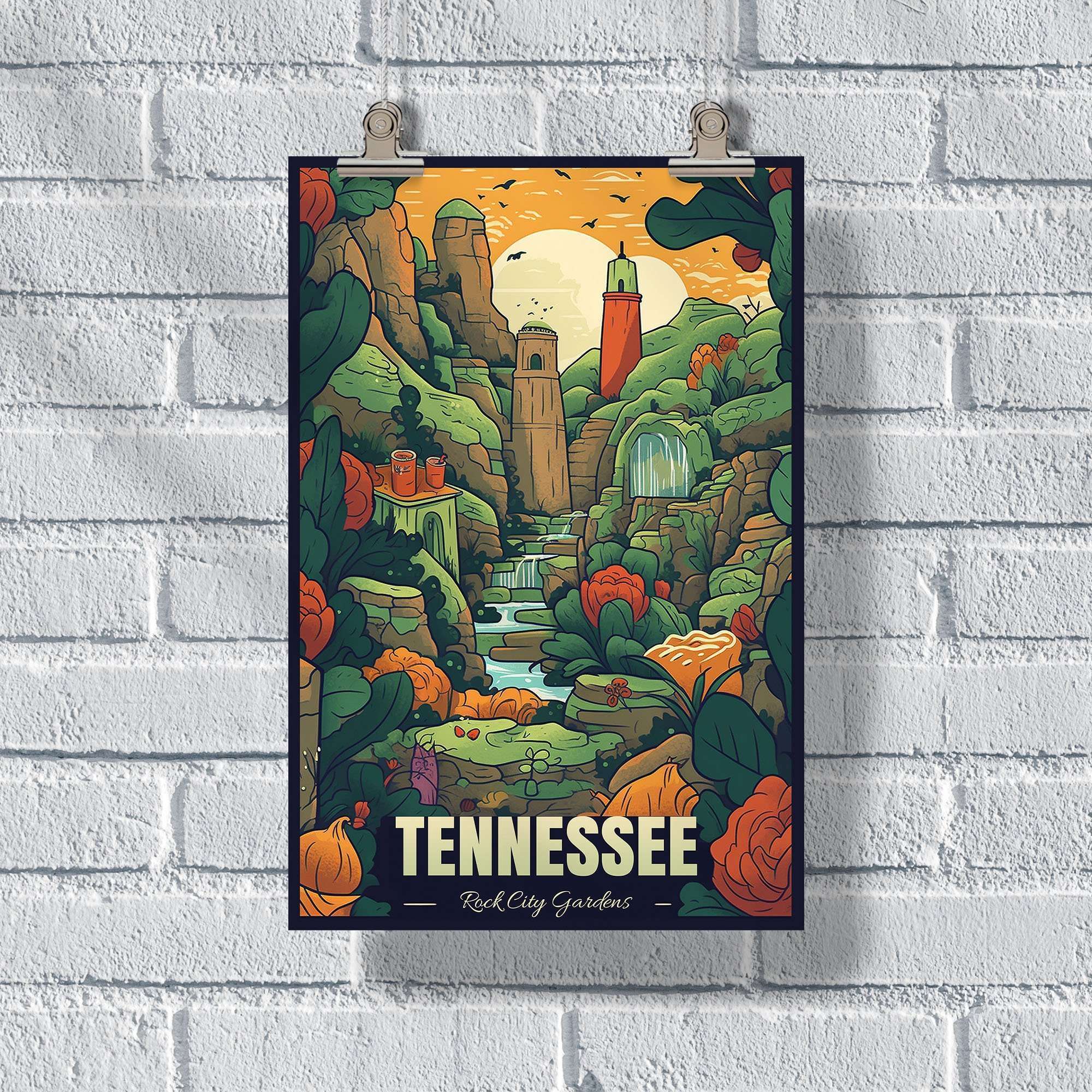 Tennessee Rock City Gardens Poster | United World Memories