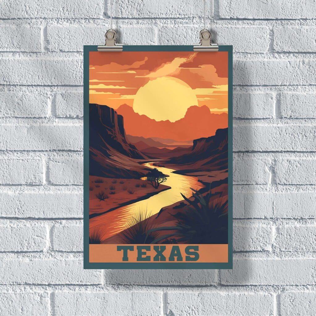 Texas Big Bend National Park Poster