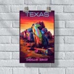 Texas Cadillac Ranch Poster