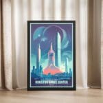 Texas Houston Space Center Framed Poster