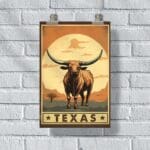 Texas Longhorn Poster