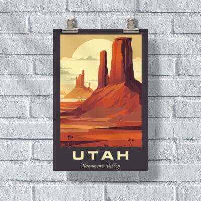 Utah Monument Valley Poster