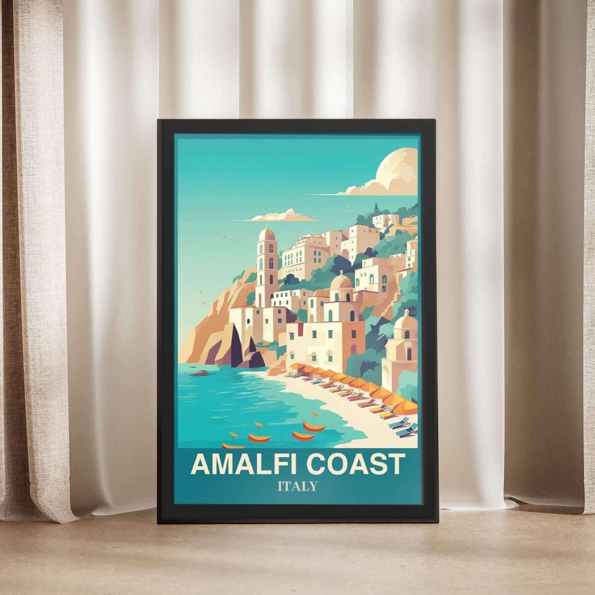 Amalfi Coast Italy Framed Poster