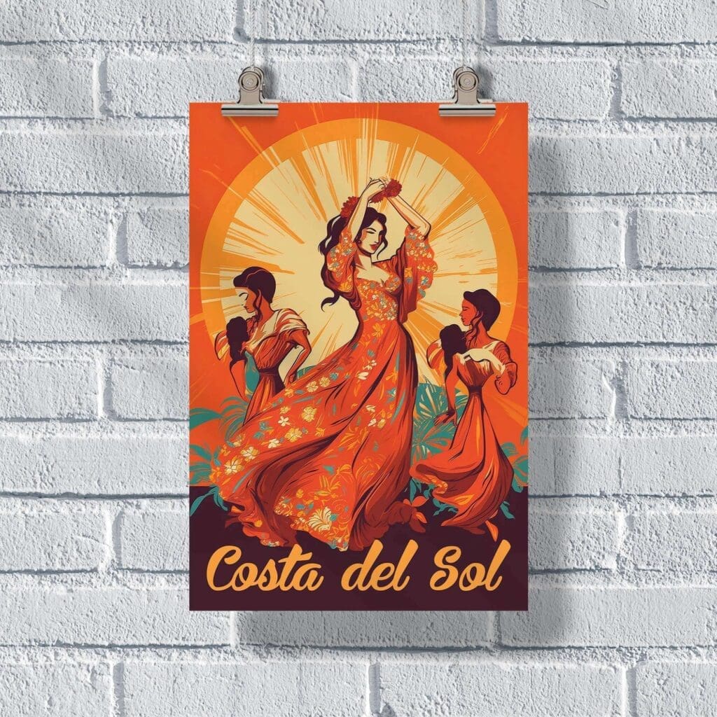 Costa Del Sol Flamenco Poster