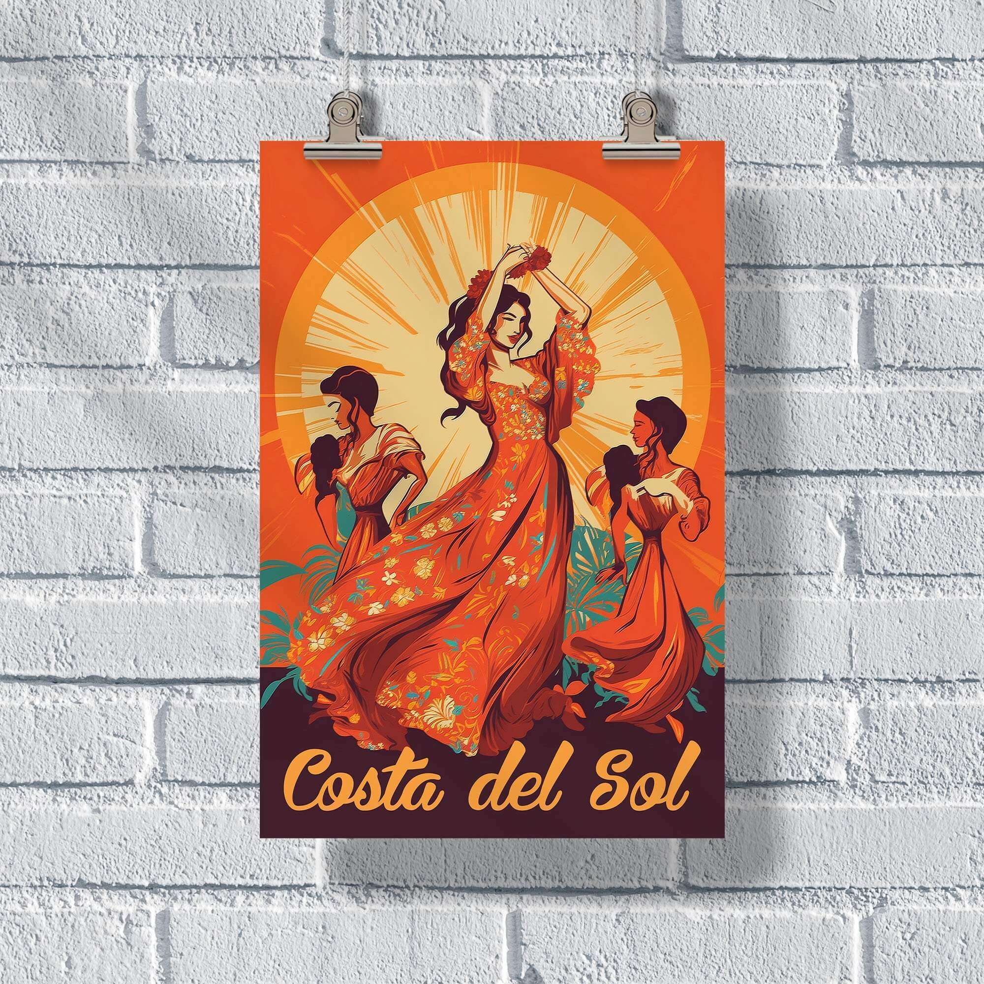 costa-del-sol-flamenco-poster-united-world-memories