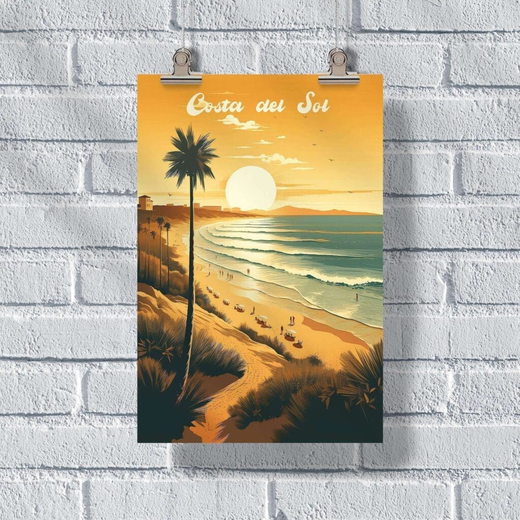 Costa Del Sol Golden Beaches Poster