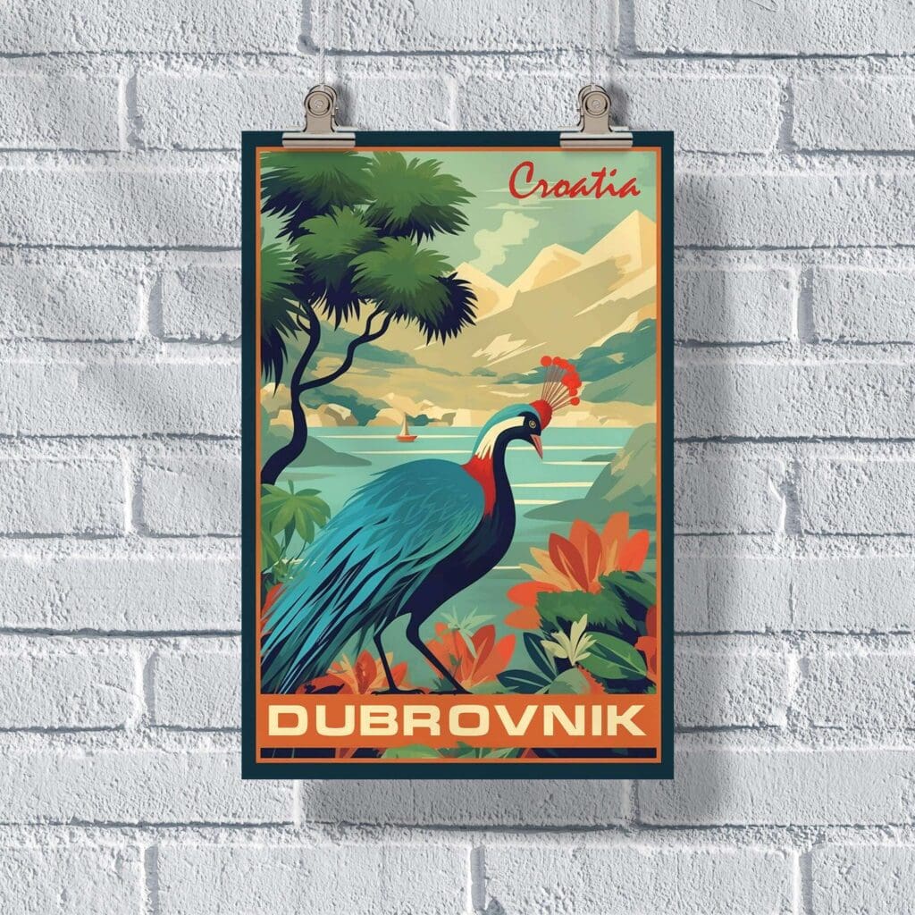 Dubrovnik Lokrum Island Poster